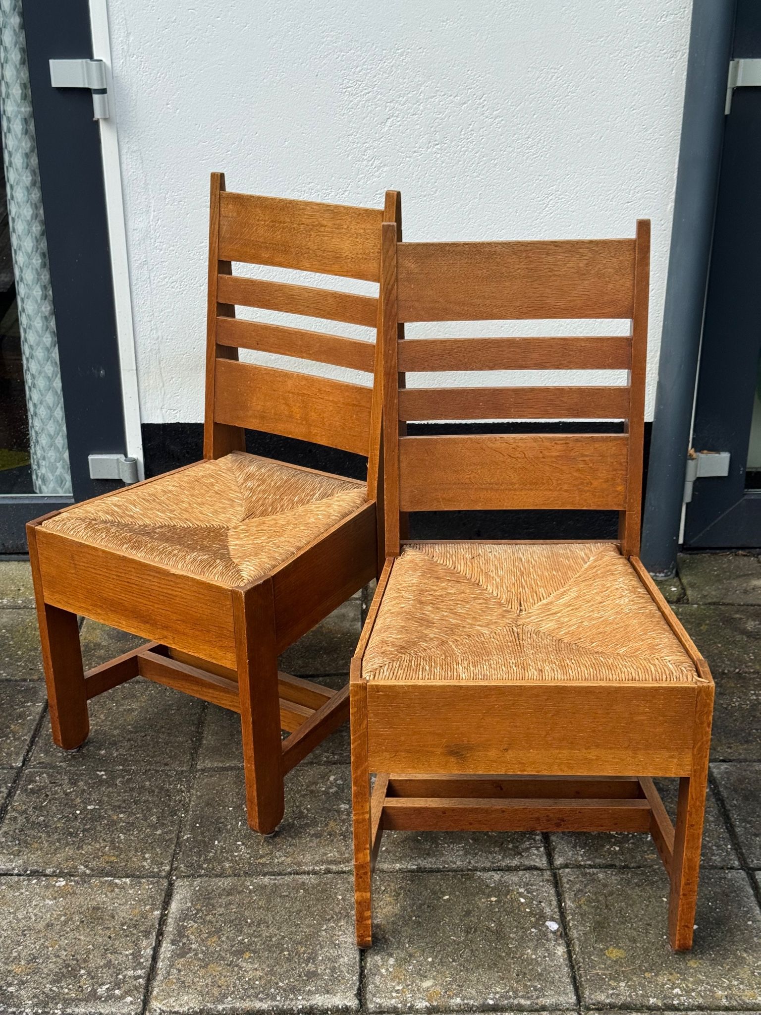 Pair of Amsterdamse School Dining Chairs