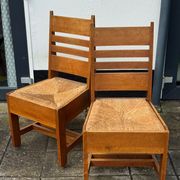Pair of Amsterdamse School Dining Chairs