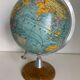 Globe vintage 1950 terrestre bois Girard Barrère Forest - 36 cm