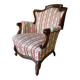Louis Philippe style armchair with footrest from the 19th century.