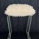 Tabouret en plexiglas transparent, France années 70