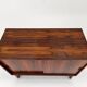 Low sideboard in rosewood with sliding doors. Denmark, 1960s
