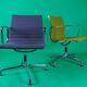 Set of 8 chairs model EA108 & EA107 by Charles and Ray Eales Vitra edition