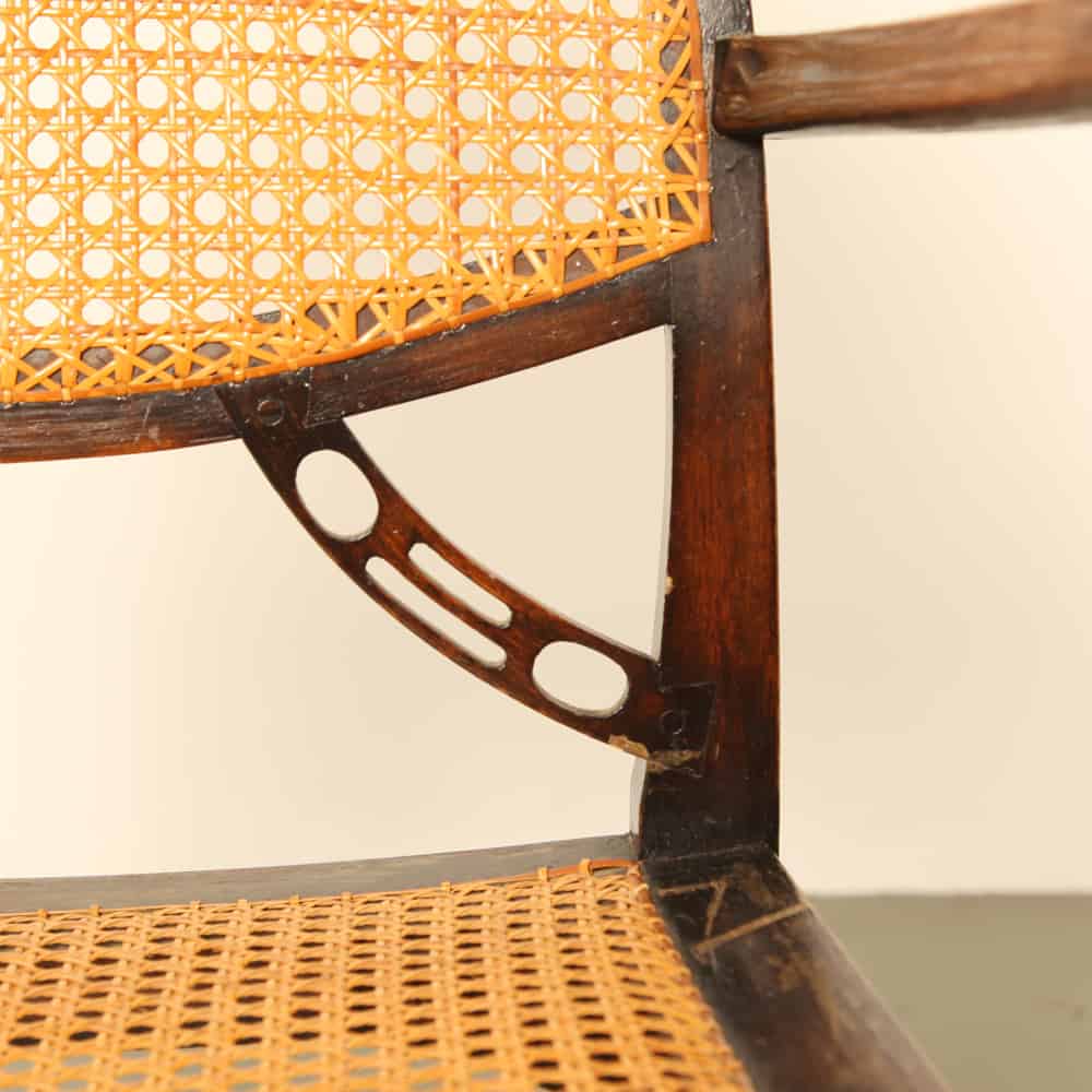 Viennese chair from the 1930s in wicker