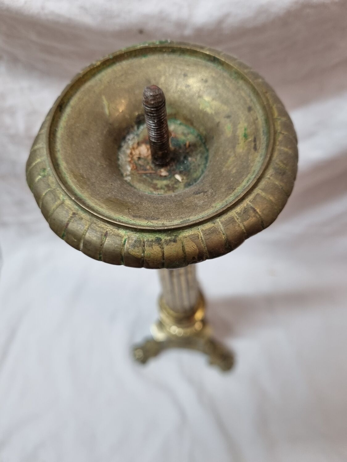 Church candlestick, lion's feet, nineteenth century