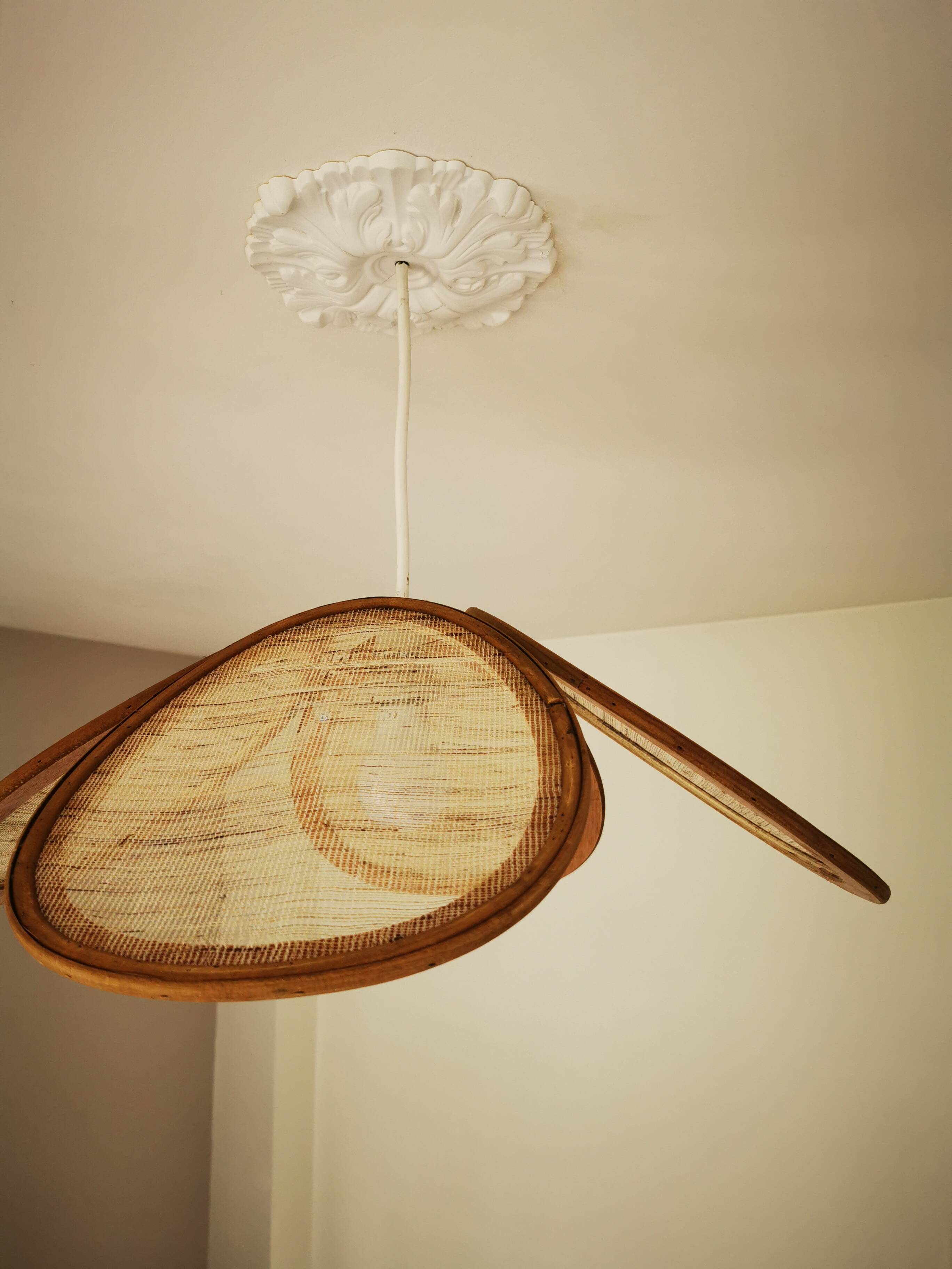 Suspension canvas and bamboo