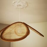 Suspension canvas and bamboo