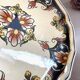 Decorative earthenware plate from Salins France, Buchy decor 25.5 cm