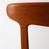 1960s Vintage Scandinavian Teak Chair with Curved Back