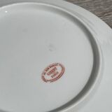 4 monogrammed dessert plates