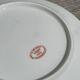 4 assiettes à dessert monogrammées