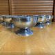 Set of 6 Ice Cream Bowls Style Rémy LETANG Vintage Stainless Steel #E084