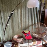 Adjustable arc floor lamp design Guzzini year 70