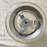 Art Deco ceiling light in frosted glass and gilding