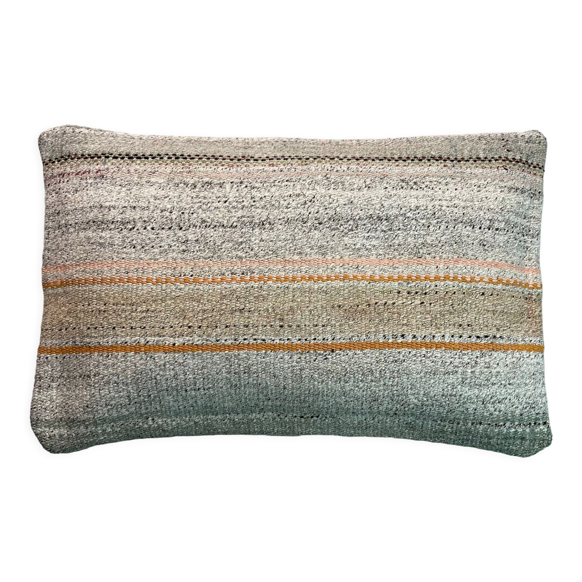 Vintage turkish kilim cushion cover, 30 x 50 cm