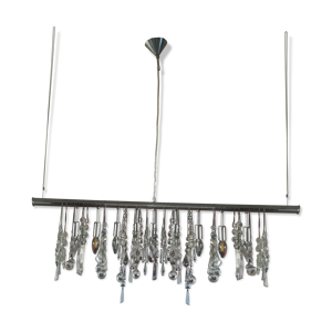 Suspension cristal luminaire reglable