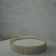 Ceiling light / wall sconce from the 1950s in linen, made in Sweden.