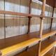 Large removable library – Neoclassical style – Stained mahogany wood