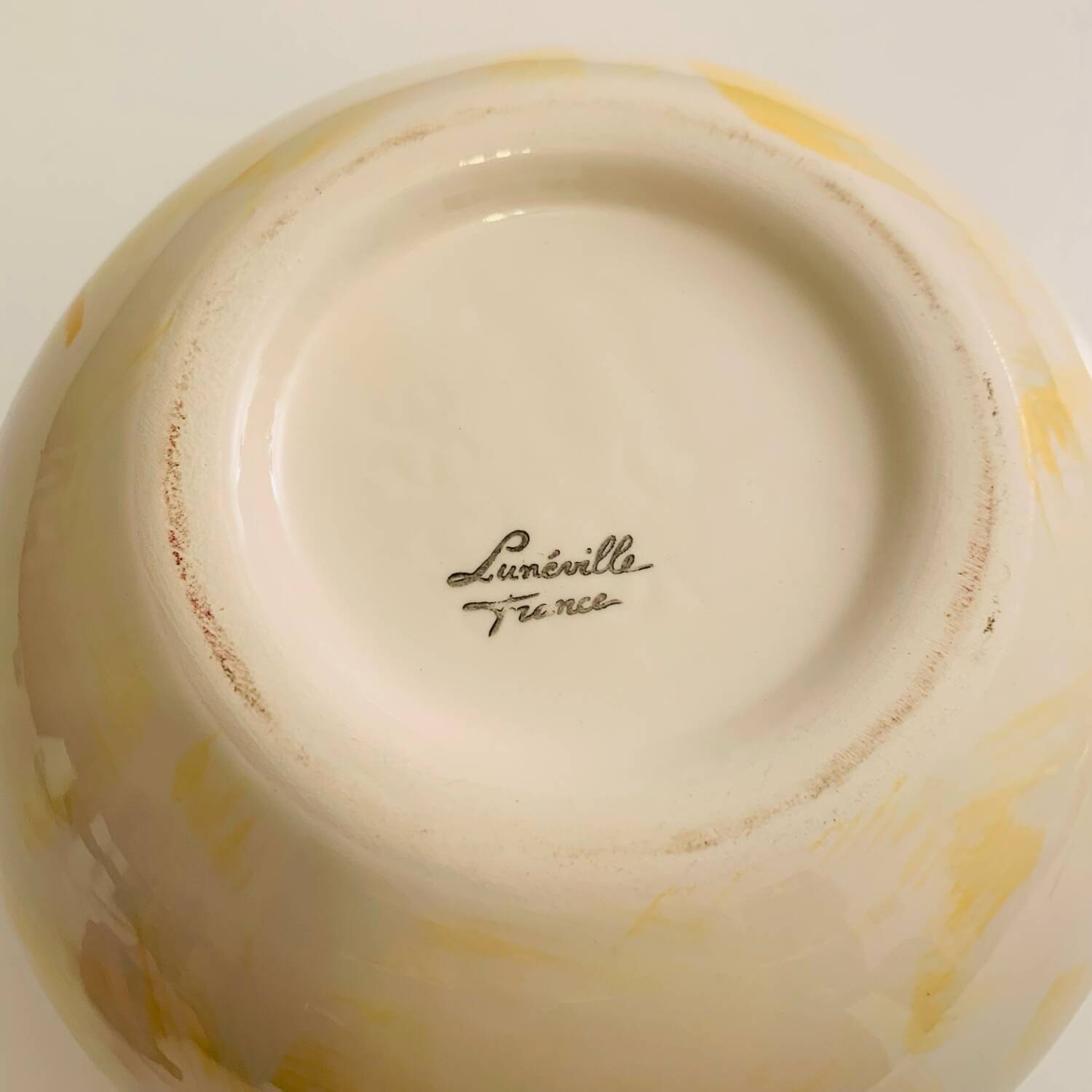 Lunéville earthenware ball vase - "Blue Anemone" collection