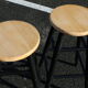 Paire de tabourets bois style scandinave 735mm