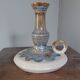 Rhodaceram flamed cloud sandstone candle holder