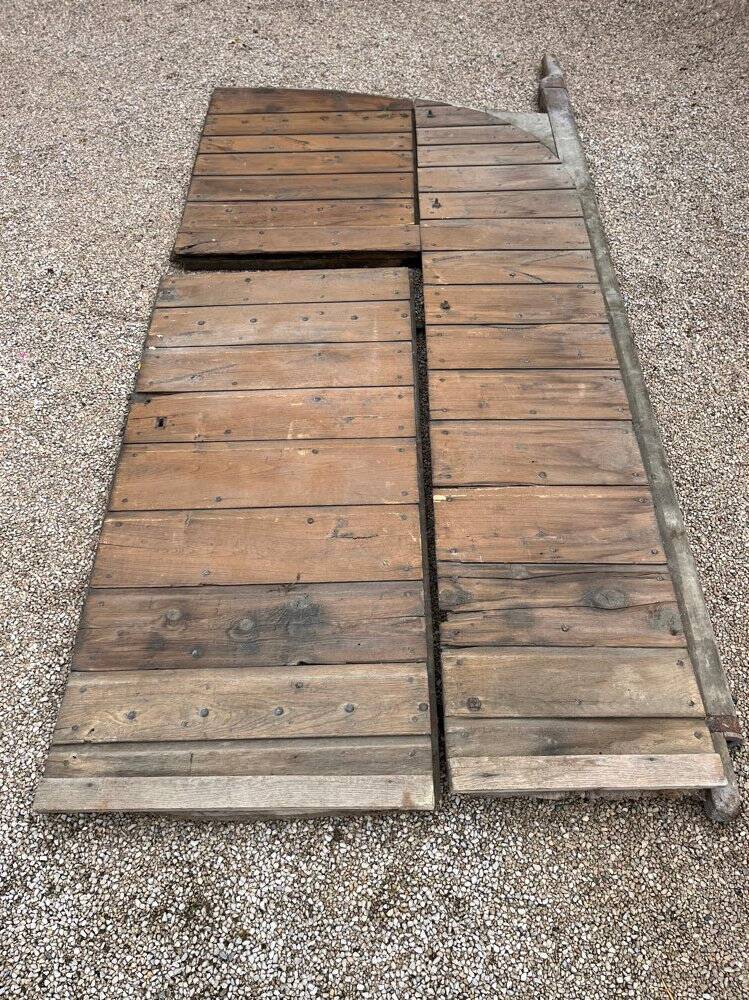 Large old barn door