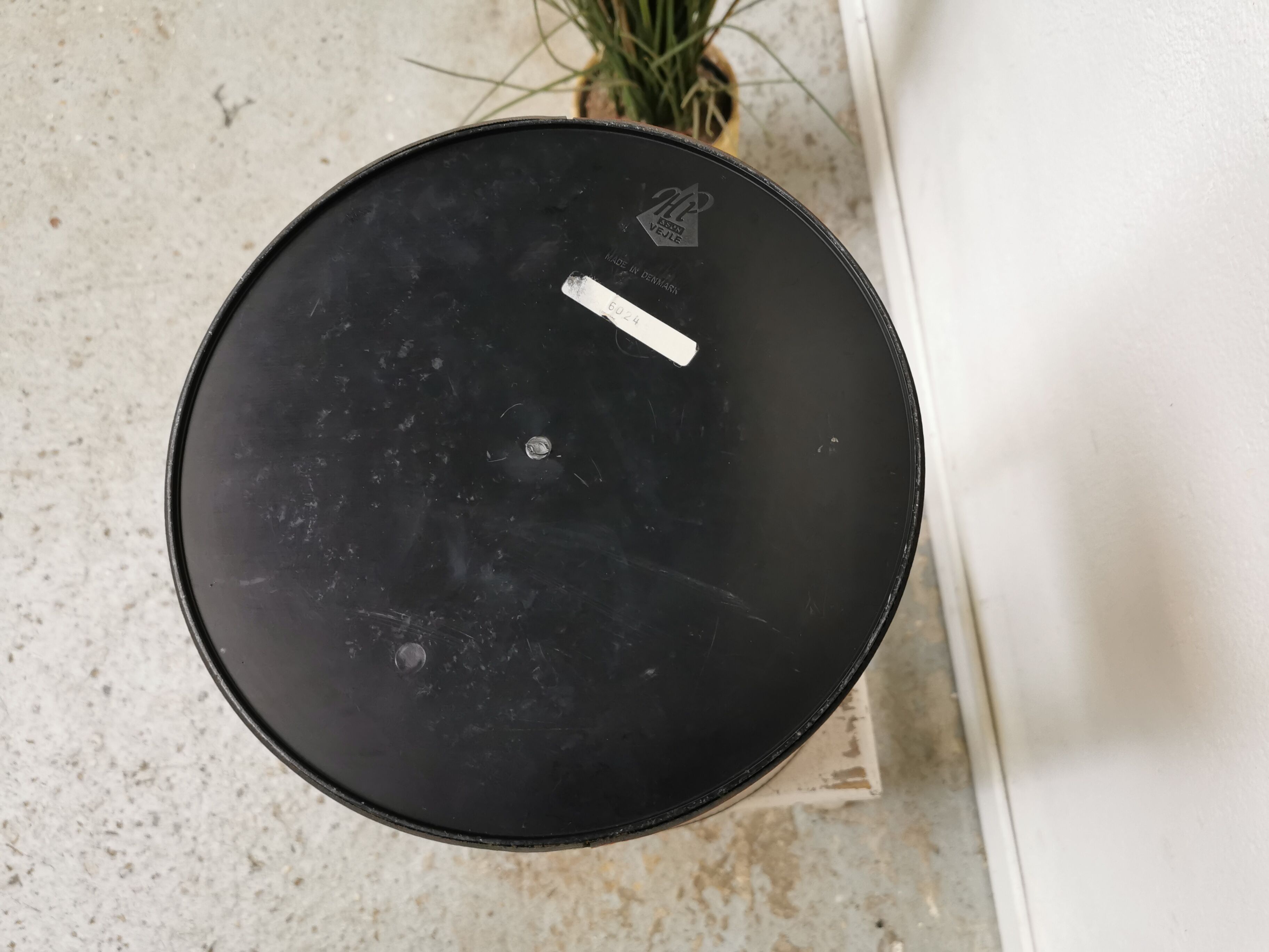 Vintage leather paper basket Denmark