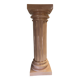 Elegant Metal Stucco Lacquered Pedestal Column with Doric Capital