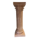 Elegant Metal Stucco Lacquered Pedestal Column with Doric Capital