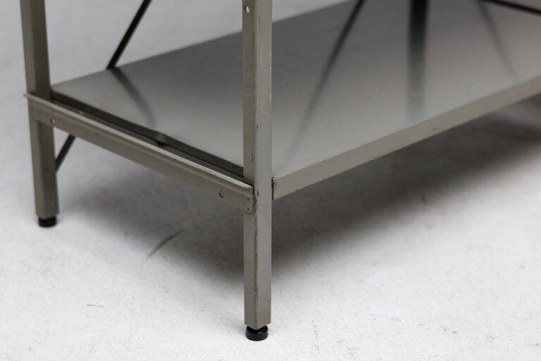 Wim Rietveld Model 663-2 Modular Metal Storage Cabinet for Gispen, 1954