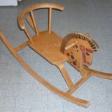 Vintage wooden rocking horse
