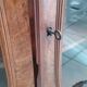 	Support furniture in walnut burl veneer, Napoleon III style or late 19th century.