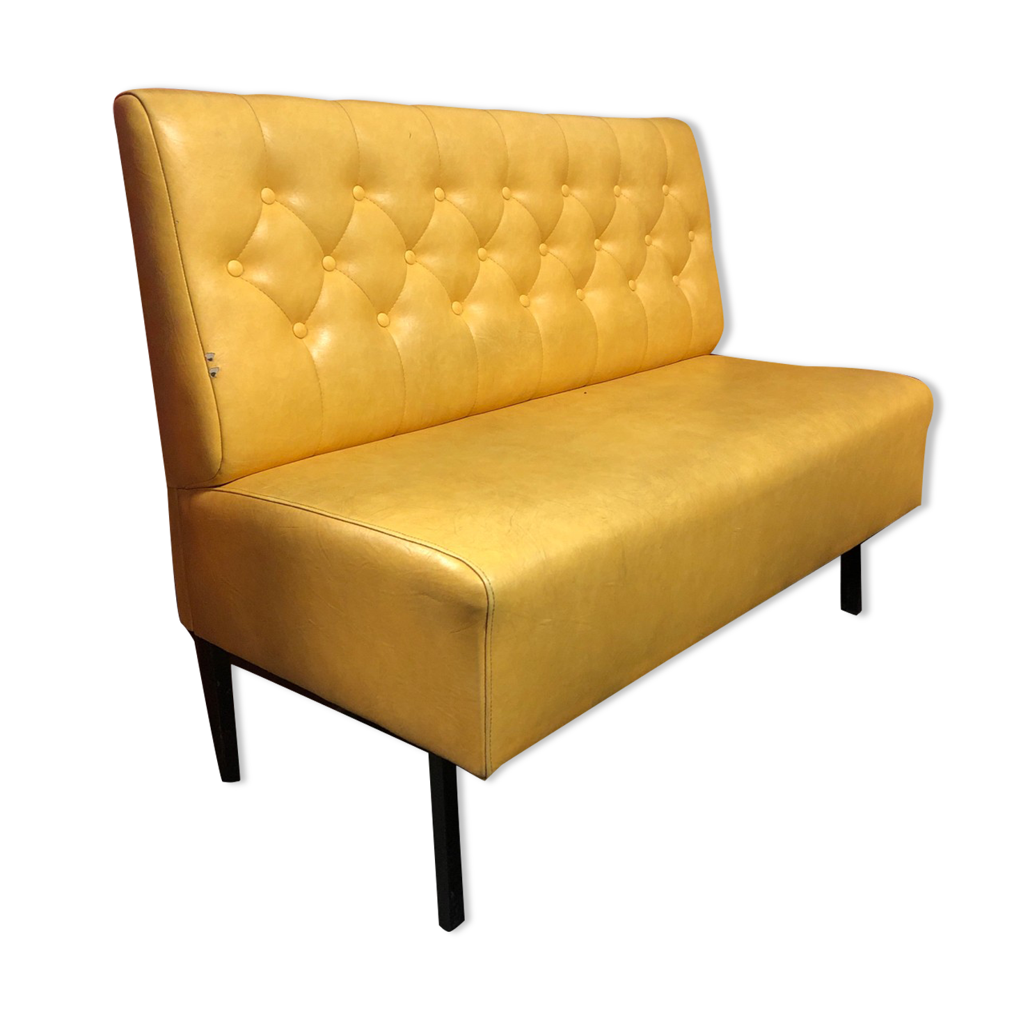 Yellow bistro bench, 1960