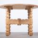 Round Oak Coffee Table attributed to Henning Kjærnulf, Denmark, 1960s