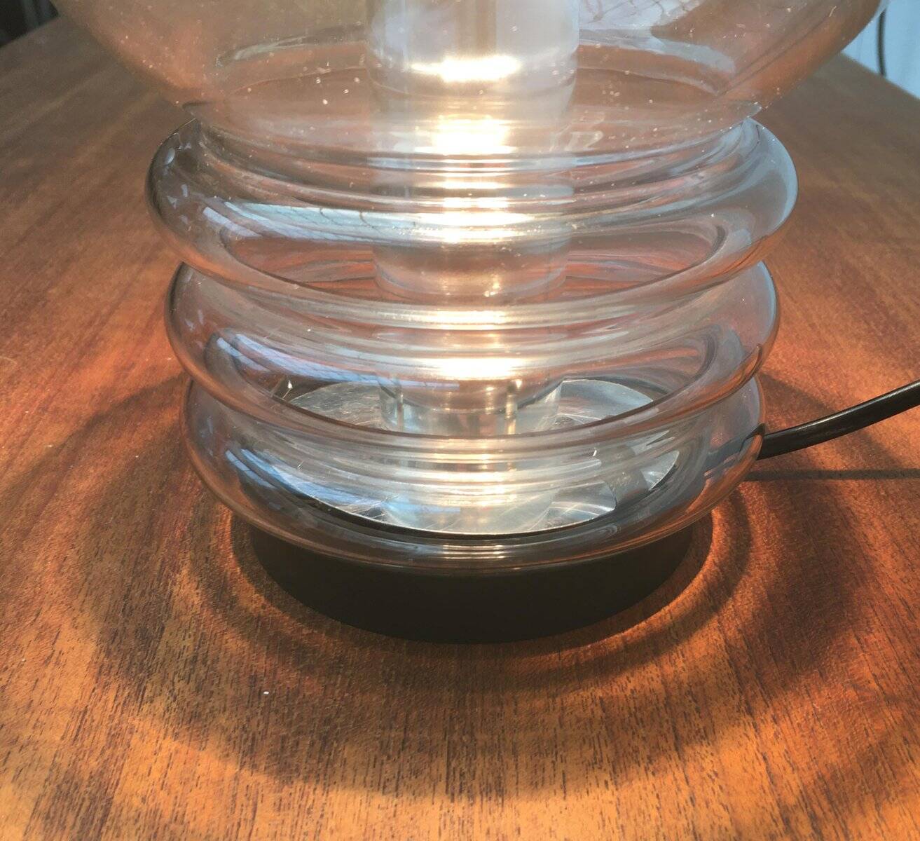 Vintage 1970s German space age table lamp by Limburg.