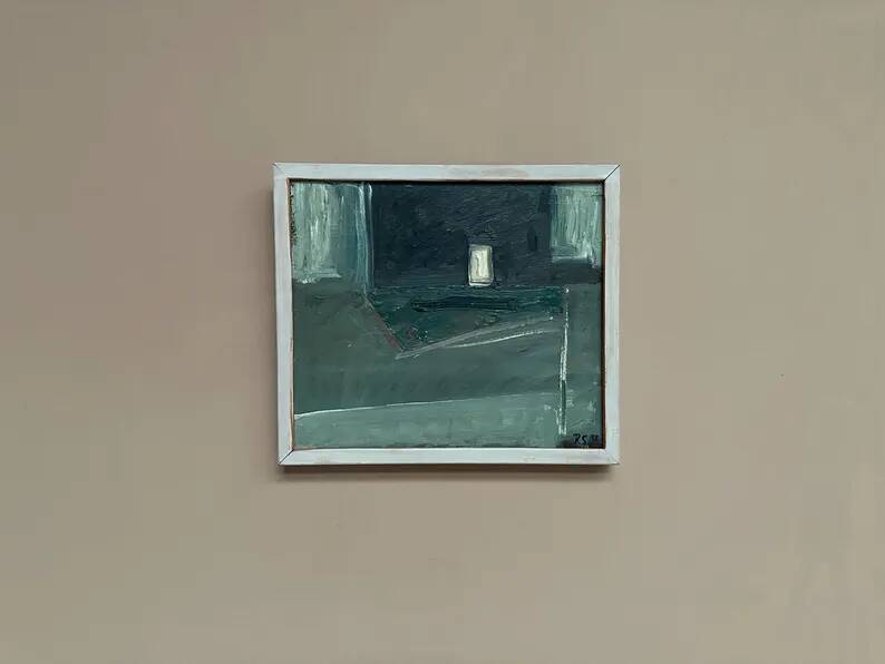 Original Swedish Oil on Hardboard – “Still Life” by Robert Svensson (1963–2016) – Signed – Vintage & Framed – 32.5 × 28.5 cm