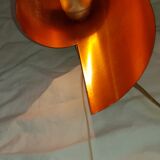 Pair of 70s brushed steel sconces