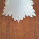 Lot of 5 globes old art deco frosted glass