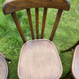 Set of 8 mismatched bistro chairs