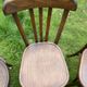 Set of 8 mismatched bistro chairs