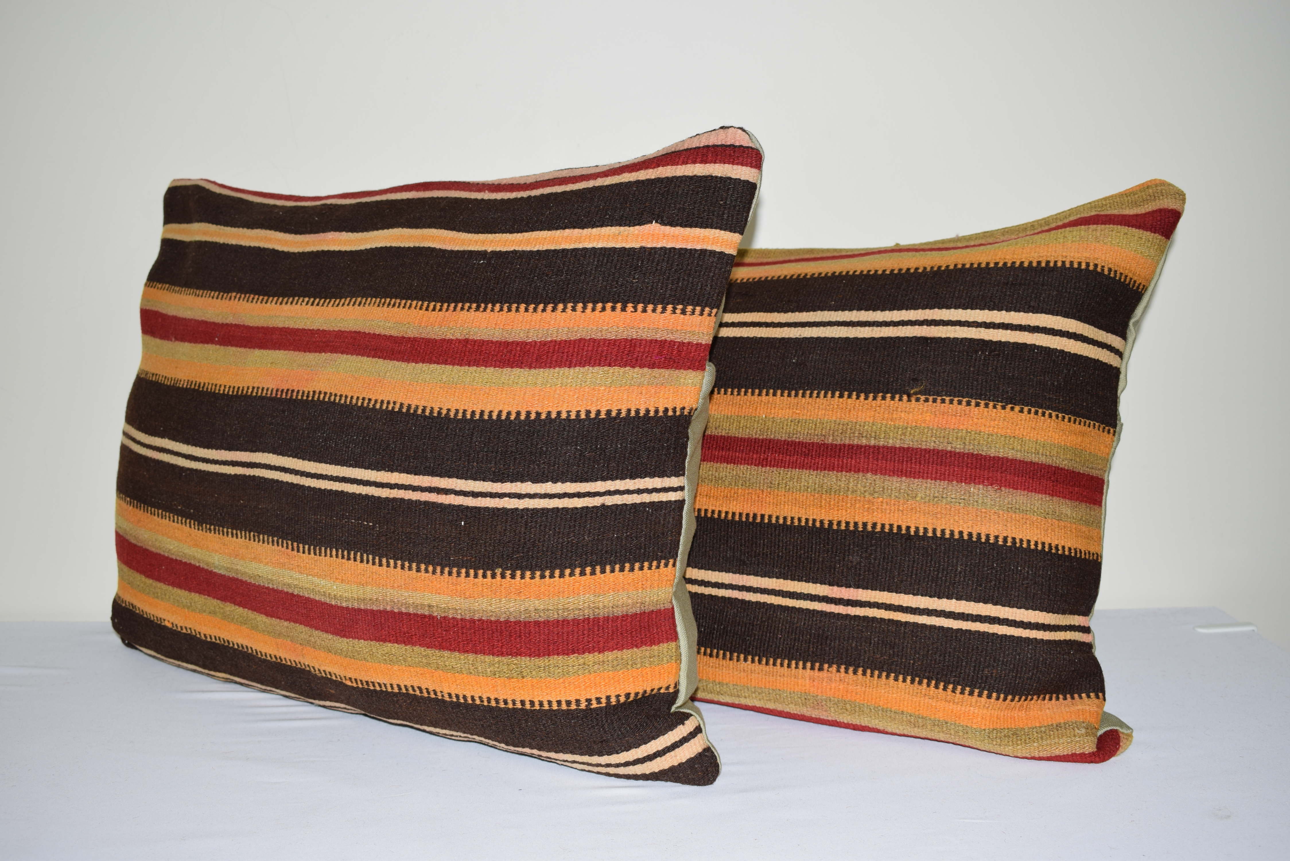 Turkish lumbar kilim cushion covers