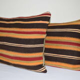 Turkish lumbar kilim cushion covers
