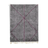 Tapis marocain moderne gris