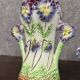 Onnaing: 3-piece Art Nouveau period barbotine set including a planter and two vases