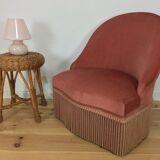 Pink Murano mushroom lamp, 70's