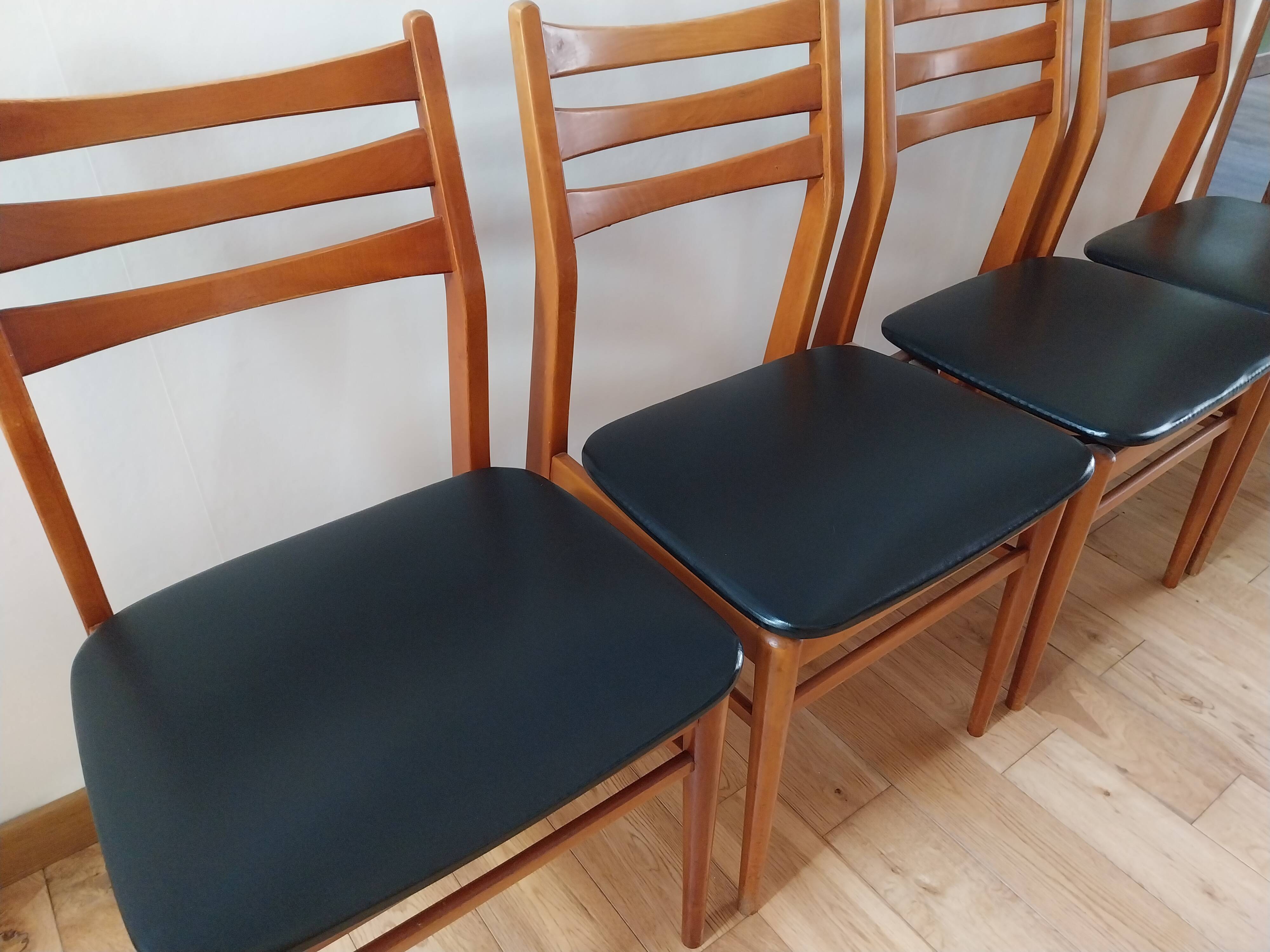 Lot de 4 chaises scandinaves Alma