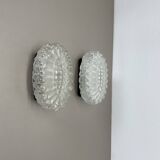 Set of Two 'BUBBLE' Glass Wall Lights in the Tynell Style, Germany, 1970s