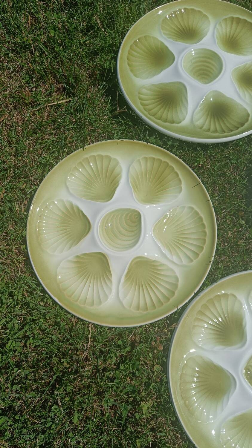 Seafood earthenware plates