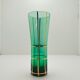 6 Emerald green orangeade glasses