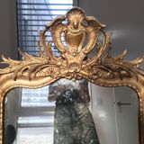 Louis Philippe mirror with pediment 140x88cm